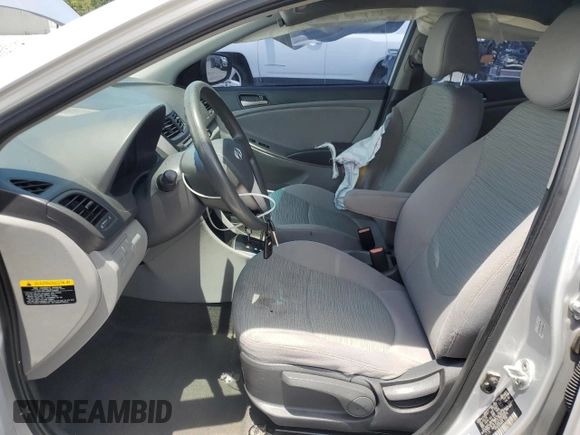 2016 Hyundai Accent SE with VIN KMHCT4AE1GU080879, listed as a Copart auction lot 58435055 with 114,712 mi miles and Salvage title. Bid and sale history available at DreamBid. Image 7.