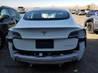2022 Tesla Model 3 Long Range with VIN 5YJ3E1EB4NF249277, listed as a Copart auction lot 45952725 with Not Provided miles and Salvage Title. Bid and sale history available at DreamBid. Image 6.