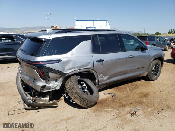 2024 Chevrolet Traverse AWD Z71 with VIN 1GNEVJKS3RJ169570, listed as a Copart auction lot 65659544 with 4,401 mi miles and Salvage Title. Bid and sale history available at carsss.com. Image 3.
