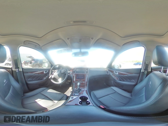 2014 Infiniti Q50 Sport with VIN JN1BV7ARXEM701051, listed as a Copart auction lot 55157825 with 192,418 mi miles and Salvage title. Bid and sale history available at DreamBid. Image 14.