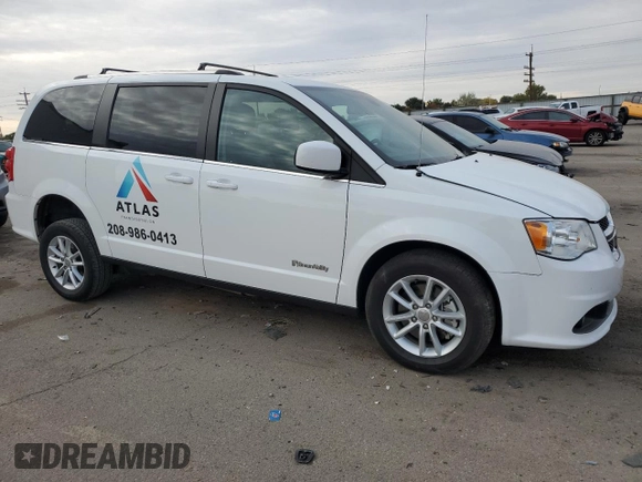 2019 Dodge Grand Caravan SXT with VIN 2C7WDGCG4KR777499, listed as a Copart auction lot 76657144 with 25,541 mi miles and Salvage Title. Bid and sale history available at DreamBid. Image 4.