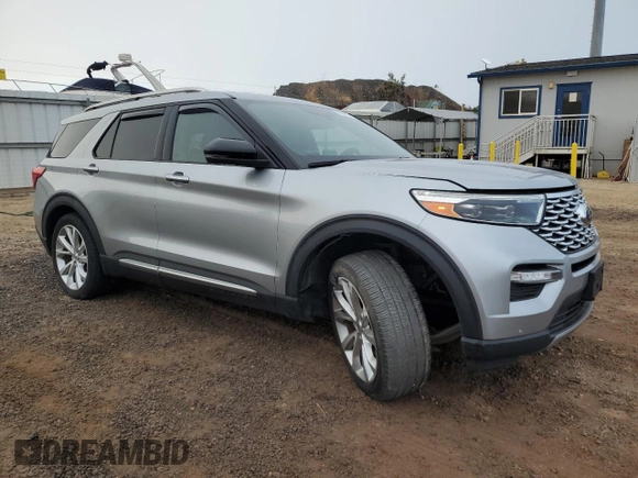 2022 Ford Explorer Platinum with VIN 1FM5K8HW2NNA11076, listed as a Copart auction lot 87486124 with 13,529 mi miles and Salvage Title. Bid and sale history available at carsss.com. Image 4.