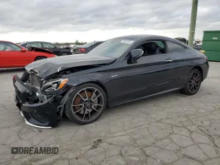 2018 Mercedes-Benz C 43 AMG with VIN WDDWJ6EBXJF633145, listed as a Copart auction lot 78831534 with 54,132 mi miles and Salvage Title. Bid and sale history available at carsss.com. Image 1.
