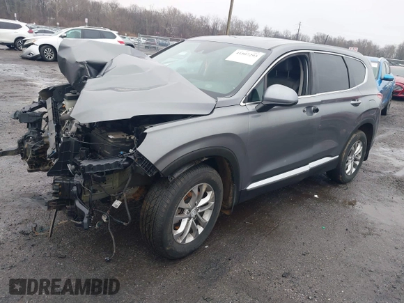 2020 Hyundai Santa Fe SE with VIN 5NMS2CAD2LH149343, listed as a IAAI auction lot 41507293 with 85,255 mi miles. Bid and sale history available at carsss.com. Image 2.
