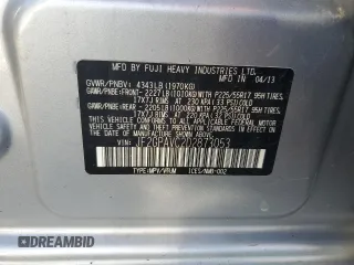 2013 Subaru Crosstrek Premium with VIN JF2GPAVC2D2873053, listed as a Copart auction lot 62142005 with 75,286 mi miles and Salvage title. Bid and sale history available at DreamBid. Image 12.