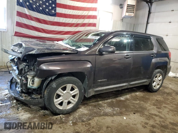 2016 GMC Terrain SLE with VIN 2GKFLSEK3G6129282, listed as a Copart auction lot 44987365 with 125,731 mi miles and Salvage Title. Bid and sale history available at DreamBid. Image 1.