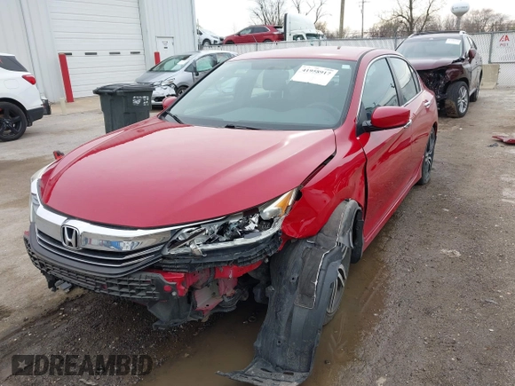 2017 Honda Accord Sport with VIN 1HGCR2F56HA021945, listed as a IAAI auction lot 41958917 with 73,849 mi miles and . Bid and sale history available at carsss.com. Image 18.