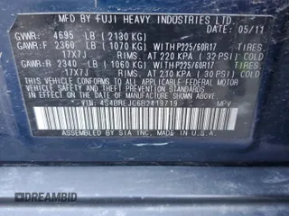 2011 Subaru Outback Limited z VIN 4S4BREJC6B2419719, wystawiony jako Copart lot #89028385 z przebiegiem 127 034 mil mil oraz Czysty tytuł • Clean title. Historia ofert i sprzedaży dostępna na DreamBid. Obrazek 13.