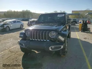 2022 Jeep Wrangler Unlimited Sahara with VIN 1C4HJXEN3NW159273, listed as a Copart auction lot 44634225 with 24,548 mi miles and Salvage Title. Bid and sale history available at carsss.com. Image 14.