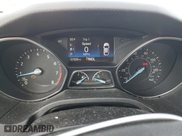 2016 Ford Focus SE with VIN 1FADP3F25GL256592, listed as a Copart auction lot 61739785 with 57,626 mi miles and Salvage title. Bid and sale history available at DreamBid. Image 9.