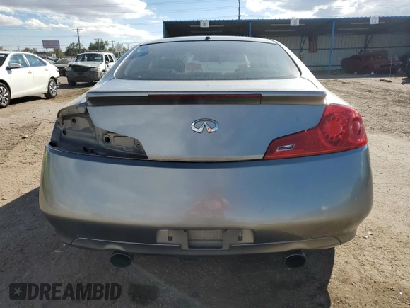 2006 Infiniti G35 Coupe with VIN JNKCV54E46M708169, listed as a Copart auction lot 78494464 with 140,359 mi miles and Salvage Title. Bid and sale history available at carsss.com. Image 6.