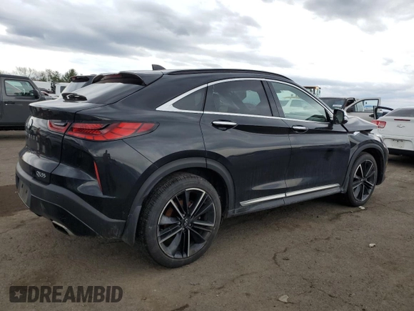 2022 Infiniti QX55 Essential z VIN 3PCAJ5K34NF102691, wystawiony jako Copart lot #47073134 z przebiegiem 19 552 mil mil oraz Szkoda całkowita • Salvage title. Historia ofert i sprzedaży dostępna na DreamBid. Obrazek 3.