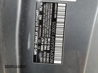 2017 Mercedes-Benz SLC 43 AMG с VIN WDDPK6GA5HF130025, выставлен на аукционе Copart как лот 44653215 с пробегом 56 895 миль миль и Списание • Salvage title. История ставок и продаж доступна на DreamBid. Изображение 13.