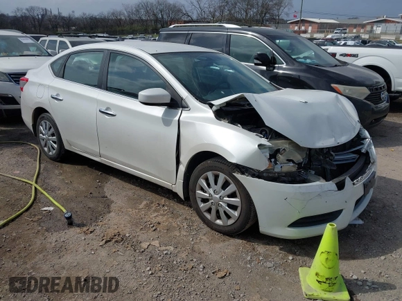 2013 Nissan Sentra SV with VIN 3N1AB7AP8DL780554, listed as a IAAI auction lot 41791955 with 81,479 mi miles. Bid and sale history available at carsss.com. Image 1.