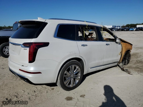 2023 Cadillac XT6 FWD Premium Luxury with VIN 1GYKPCRS1PZ212559, listed as a Copart auction lot 86349754 with 0 mi miles and Non Repairable. Bid and sale history available at carsss.com. Image 3.