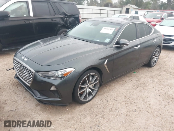 2019 Genesis G70 Dynamic with VIN KMTG34LEXKU014862, listed as a IAAI auction lot 41080366 with 81,039 mi miles and . Bid and sale history available at DreamBid. Image 2.