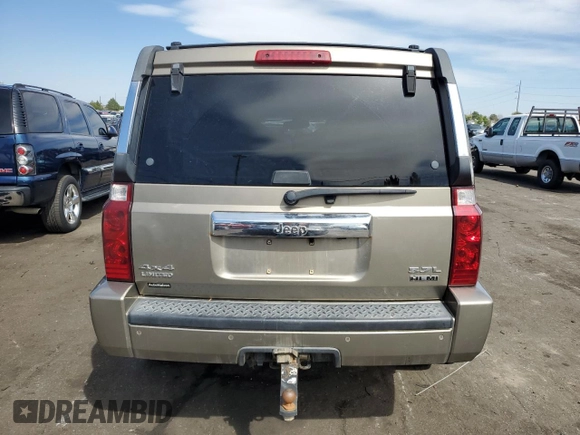 2006 Jeep Commander Limited with VIN 1J8HG58236C139928, listed as a Copart auction lot 71456154 with 197,697 mi miles and Salvage Title. Bid and sale history available at carsss.com. Image 6.