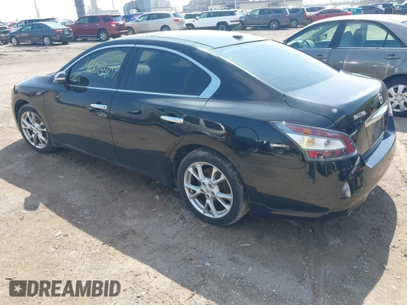 2012 Nissan Maxima SV with VIN 1N4AA5AP0CC801014, listed as a IAAI auction lot 42013407 with 162,306 mi miles and . Bid and sale history available at DreamBid. Image 3.
