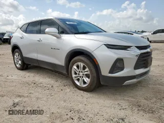 2020 Chevrolet Blazer LT with VIN 3GNKBCRSXLS593458, listed as a Copart auction lot 63774995 with 67,101 mi miles and Salvage title. Bid and sale history available at DreamBid. Image 4.