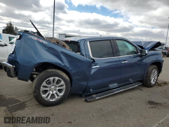 2024 Chevrolet Silverado 1500 LTZ with VIN 1GCUDGEL8RZ150125, listed as a Copart auction lot 48212905 with Not Provided miles and Salvage Title. Bid and sale history available at DreamBid. Image 3.