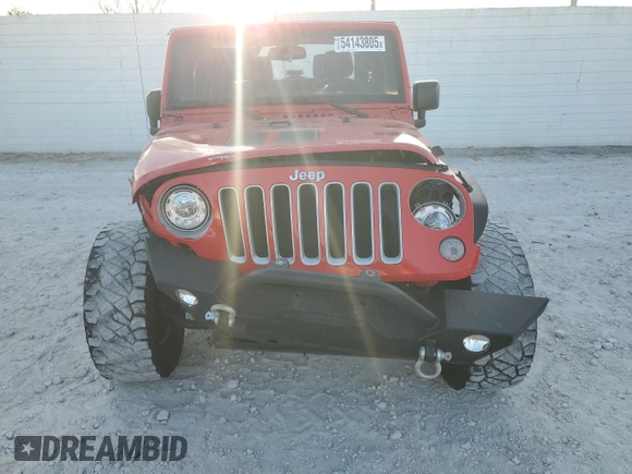 2018 Jeep Wrangler Sahara with VIN 1C4AJWBG4JL859218, listed as a Copart auction lot 54143805 with 71,091 mi miles and Salvage title. Bid and sale history available at DreamBid. Image 5.