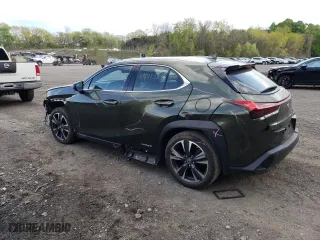 2021 Lexus UX with VIN JTHP9JBH9M2038333, listed as a Copart auction lot 49691733 with 26,074 mi miles. Bid and sale history available at carsss.com. Image 2.