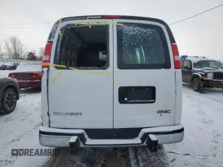 2021 GMC Savana Cargo Van with VIN 1GTW7AF78M1262297, listed as a Copart auction lot 41510995 with 0 mi miles and Salvage Title. Bid and sale history available at carsss.com. Image 6.
