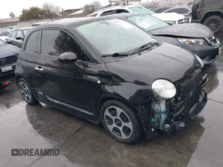 2017 FIAT 500e with VIN 3C3CFFGE0HT561432, listed as a IAAI auction lot 41572417 with 54,001 mi miles. Bid and sale history available at carsss.com. Image 1.