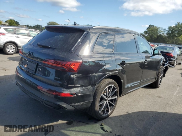 2023 Audi Q7 Premium Plus with VIN WA1LXBF77PD006805, listed as a Copart auction lot 66001664 with 25,494 mi miles and Salvage Title. Bid and sale history available at carsss.com. Image 3.