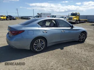 2019 Infiniti Q50 Luxe z VIN JN1EV7APXKM517090, wystawiony jako Copart lot #56740215 z przebiegiem 69 702 mil mil oraz Szkoda całkowita • Salvage title. Historia ofert i sprzedaży dostępna na DreamBid. Obrazek 3.