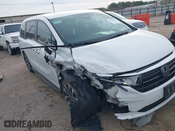 2022 Honda Odyssey EX-L with VIN 5FNRL6H7XNB047791, listed as a IAAI auction lot 41322565 with 174,498 mi miles and . Bid and sale history available at DreamBid. Image 1.