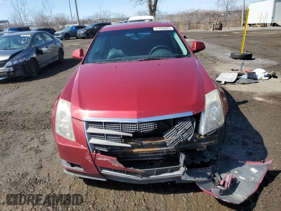 2009 Cadillac CTS RWD with VIN 1G6DF577X90155378, listed as a Copart auction lot 51456665 with 216,964 mi miles and Salvage Title. Bid and sale history available at DreamBid. Image 5.
