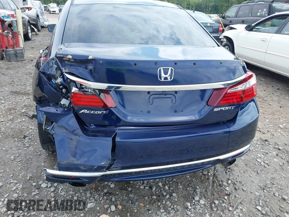 2016 Honda Accord Sport z VIN 1HGCR2F59GA046384, wystawiony jako IAAI lot #42460840 z przebiegiem 184 329 mil mil oraz . Historia ofert i sprzedaży dostępna na DreamBid. Obrazek 17.