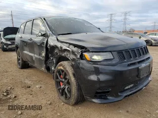 2017 Jeep Grand Cherokee SRT with VIN 1C4RJFDJ3HC641129, listed as a Copart auction lot 41534825 with 75,022 mi miles and Salvage Title. Bid and sale history available at carsss.com. Image 4.