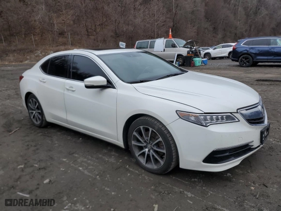 2017 Acura TLX V6 w/Technology Pkg with VIN 19UUB3F54HA000008, listed as a Copart auction lot 86478104 with 100,108 mi miles and Salvage Title. Bid and sale history available at carsss.com. Image 4.