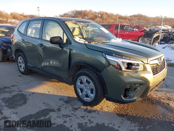 2021 Subaru Forester with VIN JF2SKAAC1MH550186, listed as a IAAI auction lot 41321417 with 62,944 mi miles. Bid and sale history available at carsss.com. Image 1.