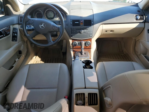 2009 Mercedes-Benz C-Class 3.0L Sport with VIN WDDGF54X79F247565, listed as a Copart auction lot 48390305 with 96,052 mi miles and Salvage Title. Bid and sale history available at carsss.com. Image 8.