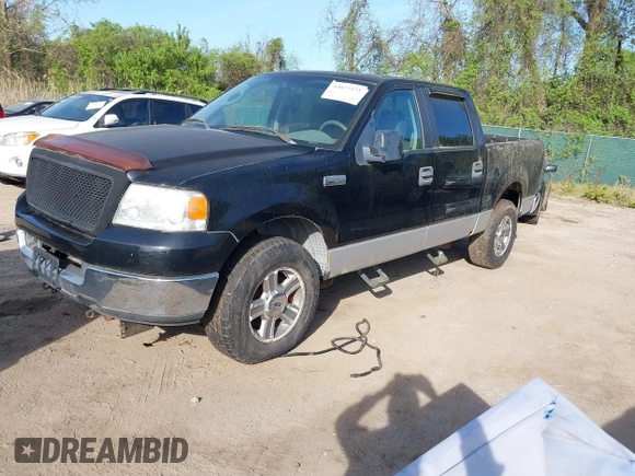 2005 Ford F-150 XLT with VIN 1FTPW145X5FA51759, listed as a IAAI auction lot 42077373 with 131,425 mi miles. Bid and sale history available at carsss.com. Image 2.
