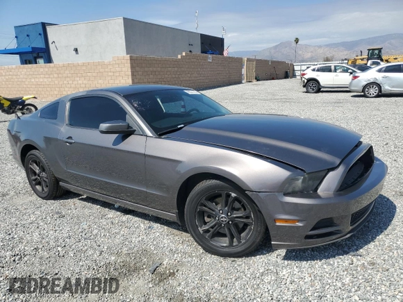 2014 Ford Mustang V6 with VIN 1ZVBP8AMXE5201707, listed as a Copart auction lot 49221165 with 164,123 mi miles and Salvage Title. Bid and sale history available at carsss.com. Image 4.
