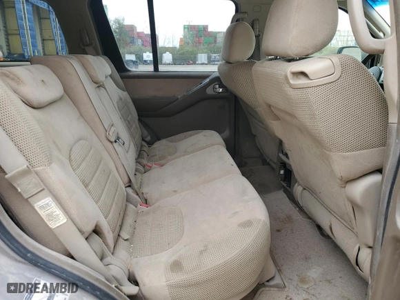 2006 Nissan Pathfinder SE with VIN 5N1AR18WX6C673874, listed as a Copart auction lot 52545235 with 185,716 mi miles and Salvage Title. Bid and sale history available at carsss.com. Image 11.