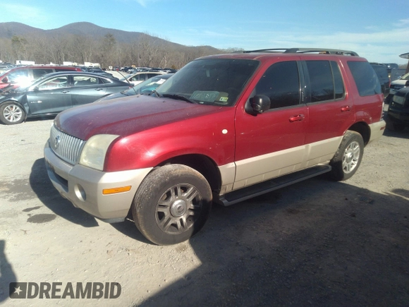 2004 Mercury Mountaineer Convenience z VIN 4M2ZU86W24ZJ33991, wystawiony jako IAAI lot #41521983 z przebiegiem 175 815 mil mil oraz . Historia ofert i sprzedaży dostępna na DreamBid. Obrazek 2.