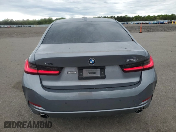 2024 BMW 3 Series 330i xDrive with VIN 3MW89FF09R8E18611, listed as a Copart auction lot 56740085 with 12,140 mi miles and Salvage title. Bid and sale history available at DreamBid. Image 6.
