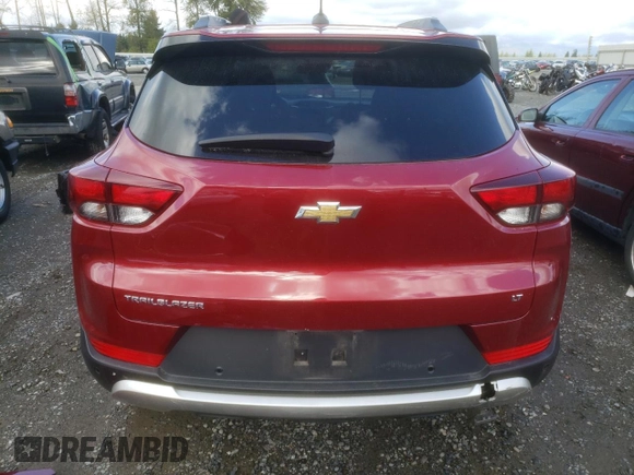 2021 Chevrolet TrailBlazer LT with VIN KL79MPS28MB115052, listed as a Copart auction lot 70766483 with 0 mi miles. Bid and sale history available at carsss.com. Image 6.