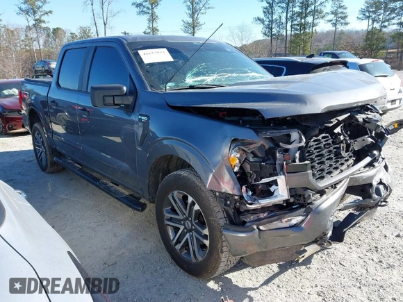 2021 Ford F-150 XL with VIN 1FTFW1E58MKD96370, listed as a IAAI auction lot 41627935 with 60,587 mi miles. Bid and sale history available at carsss.com. Image 1.