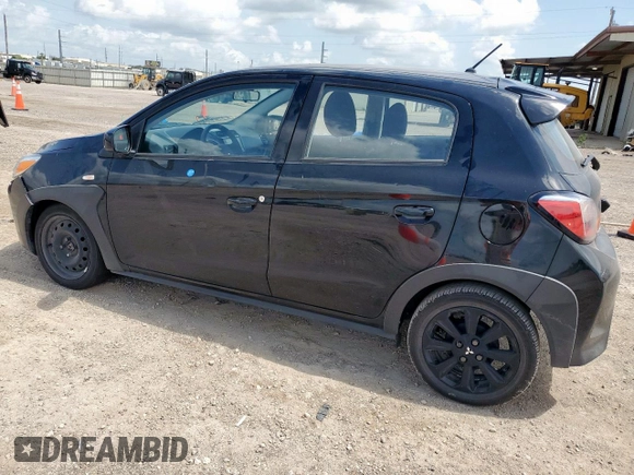 2024 Mitsubishi Mirage Black Edition with VIN ML32AWHJ8RH005115, listed as a Copart auction lot 61952585 with 30,764 mi miles and Clean title. Bid and sale history available at DreamBid. Image 2.