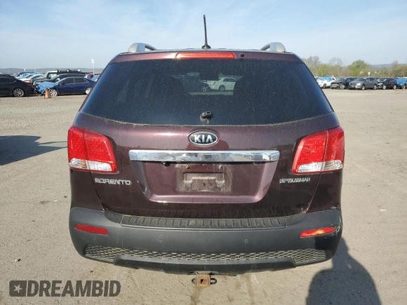 2011 Kia Sorento LX with VIN 5XYKTCA12BG128360, listed as a Copart auction lot 54134255 with 110,535 mi miles and Salvage Title. Bid and sale history available at DreamBid. Image 6.