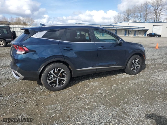 2023 Kia Sportage Hybrid EX with VIN KNDPVCAG4P7072835, listed as a Copart auction lot 47851155 with 7,671 mi miles and Salvage Title. Bid and sale history available at carsss.com. Image 3.