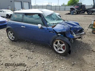 2003 MINI Hardtop with VIN WMWRC334X3TC38665, listed as a Copart auction lot 58563345 with Not provided miles and Non repairable. Bid and sale history available at DreamBid. Image 4.