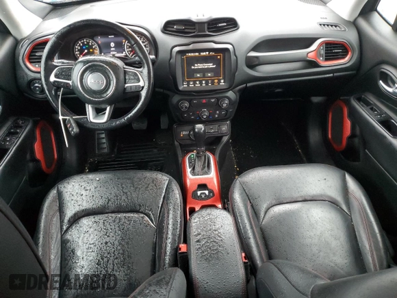 2018 Jeep Renegade Trailhawk with VIN ZACCJBCB1JPG82918, listed as a Copart auction lot 50138465 with 57,766 mi miles and Salvage Title. Bid and sale history available at carsss.com. Image 8.