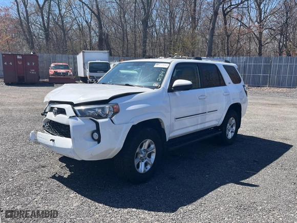2019 Toyota 4Runner SR5 with VIN JTEBU5JR3K5683305, listed as a Copart auction lot 53866845 with 50,827 mi miles and Salvage Title. Bid and sale history available at carsss.com. Image 2.